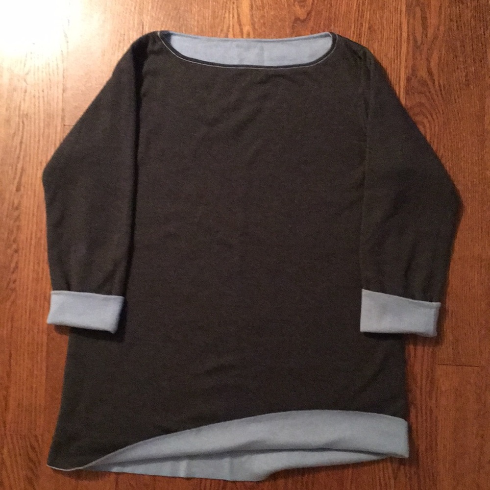 Reversible cashmere sweater